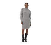 Midikleid KAFFE "Kleid KAmyra", Damen, Gr. XL, N-Gr, grau (light grau melange), Obermaterial: 54% Polyester Pol. recyc.. 36% Polyacryl PAN. 8% Wolle mw. 2% Elasthan EL., Kleider Midikleid (86100418-XL
