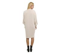 KAFFE Kleid KAregina Dammen Strickkleid Glitzer Rundhals Elegant Langarm Kleid Pulloverkleid M, Sand Dollar