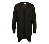 KAFFE Damen Knitted Strickjacke mit Langen Ärmeln Cardigan Sweater, Black Deep, Small