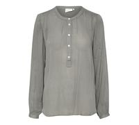 KAFFE Damen, langärmlig, T-Shirt, reguläre Passform, Front Button Up Bluse, Smoked Pearl, 46