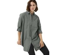 KAFFE Damen Langarm - Hemd KAnaya Damen Hemd Langarm Kragen Lang Casual Hemdbluse Lange Ärmel