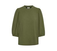 KAFFE Langarm-Shirt KAjanna Damen Shirt 3/4 Arm Rundhals Capulet Olive S