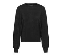 KAFFE Damen-Pullover, Rundhalsausschnitt, Glitzer, langärmlig, Normale Passform