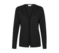 KAFFE Damen Strickjacke KAfenia Damen Strickjacke Langarm Offen V-Ausschnitt Lang Cardigan Lange Ärmel S, Black deep