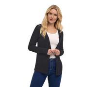 KAFFE Damen Strickjacke KAfenia Damen Strickjacke Langarm Offen V-Ausschnitt Lang Cardigan Lange Ärmel