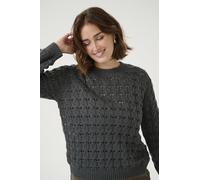 KAFFE Damen Strickpullover KAelena Damen Strickpullover Langarm Lochmuster Strickpulli Rundhals Pullover Lange Ärmel
