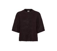 Strickpullover KAFFE "Damen Strickpullover KAemilie", Damen, Gr. M, rot (fudge melange), Obermaterial: 64% Polyester PES. 18% Polyacryl PAN. 10% Wolle mw. 5% Alpaka WP. 3% Elasthan EL., Pullover Stric