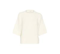Kaffe Strickpullover KAemilie Damen Loose Fit Rundhals Weiß (Chalk) Gr. L
