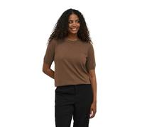 KAFFE Damen Strickpullover KAlizza Strickpullover Kurzarm Casual Rundhals Basic Leicht Pullover Kurzarm