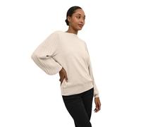 KAFFE Strickpullover KAlone Strickpullover Damen Elegant Rundhals Mode Pullover Casual Winterpullover Gestrickter Classic Sand Melange XXL