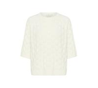 KAFFE Damen Strickpullover KAmalene Damen Strickpullover Kurzarm Rundhals Pullover Knit Pulli Herbst Winter Einfarbig Oberteile Ellenbogenlänge