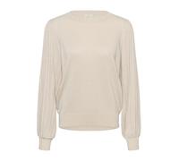 Strickpullover KAFFE "Strickpullover KAregina", Damen, Gr. L, beige (sand dollar), Obermaterial: 70% Viskose CV. 20% Nylon NY. 10% Polyester PES., Pullover Strickpullover (45923649-L) sand dollar