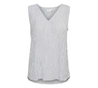 KAFFE Top Amber Damen Oberteile Sommer V-Ausschnitt Ärmellos Blusentop Streifen top Basic Loose Bluse Chalk/52737 36