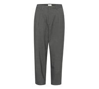 KAFFE Pants Suiting KAmerle Damen Hose High Waist 7/8 Damenhose Business Regular Fit Dark Grey Melange 46