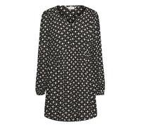 KAFFE Damen Tunic Langarm Regular Fit Kanilia Amber Tunic, Schwarz/Chalk Graphic Print, 34