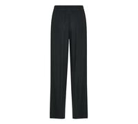 Kaffe Damen Women's Casual Pants Elastic Waist Wide Legs Full-Length Pockets Hose, Black Deep,