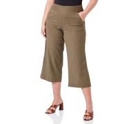 Kaffe Damen Women's Casual Trousers Culotte Pants Cropped Length Straight Legs Hose, Burnt Olive,