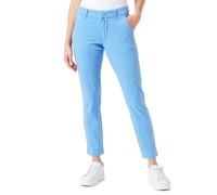 Kaffe Damen Women's Chino Pants Cropped Length Straight Legs Regular Waistband Hose, Ultramarine,