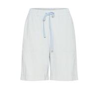 KAFFE Damen Women's Drawstring Waist Above Knee Length Wide Legs Regular Fit Shorts, Nantucket Breeze/White Stripe, 38