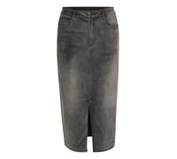 Kaffe Jeansrock "Sinem" in Anthrazit - 64% | Größe 42 | Damenroecke