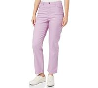 KAFFE Damen Women's Jeans Colored Cropped Legs Straight Fit High-Waisted Regular Waist Jeans, Lupine,