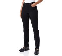 KAFFE Damen Women's Jeans Slim Fit Straight Legs Cropped Length Regular Waistband Jeans, Black Deep,