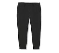 Kaffe Damen Women's Slim Suiting Pants Loose Fit Joggers Elastic Waist Cropped Hose, Dark Grey Melange, 40