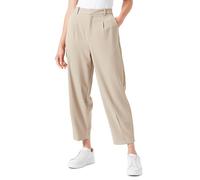 Kaffe Damen Women's Trousers Cropped Length Tapered Legs High-Waisted Regular Waist Hose, Chinchilla,