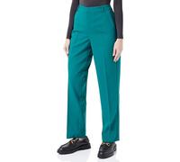 KAFFE Damen Women's Trousers Regular Fit Zipper Fastening Cropped Length Straight Legs Hose, Aventurine,