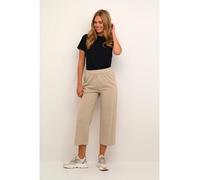 KAFFE Casual Hose KAnaya Damen Casual Hose Culotte Weites Bein Hohe Taille Capri Damenhose Classic Sand 42