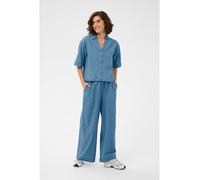 Stoffhose KAFFE "Casual Hose KAjade", Damen, Gr. 34, N-Gr, blau (medium blau chambray), Obermaterial: 100% Baumwolle CO., Hosen Stoffhose (66543913-34) medium blau chambray