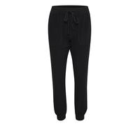 KAFFE Pants Suiting KAnaya Damen Hose Freizeithose Lässige Einfarbig Stoffhose Casual Loose Fit Sommerhose mit Taschen Black Deep 36