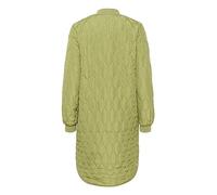 KAFFE Jacke KAshally Damen Jacke Gesteppte Lange Mantel Langarm mit Knöpfen Steppjacke 42, Mosstone 42