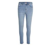 KAFFE Jeans KAsinem Damen Jeans 7/8 Slim Fit High Waist Jeanshose Hose 36, Light Blue Washed Denim 36