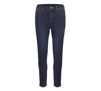 KAFFE Women's Jeans Slim Fit High-Waisted Regular Waistband Denim Ankle Length