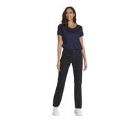 KAFFE Jeans KAvicky Damen Jeans Jeanshose Straight mit Geradem Bein Hose mit Hoher Bund Black Deep 38