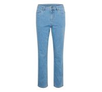 KAFFE Jeans KAvicky Damen Jeans Jeanshose Straight mit Geradem Bein Hose mit Hoher Bund Light Blue Washed Denim 38