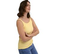 KAFFE Jerseytop KAcarna Damen Jerseytop Basic Sommer Casual Tank Top Unterhemd Shirt Ärmellos U-Ausschnitt Blusentop Mellow Yellow XL