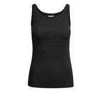 KAFFE Jerseytop KAcarna Damen Jerseytop Basic Sommer Casual Tank Top Unterhemd Shirt Ärmellos U-Ausschnitt Blusentop Black Deep L