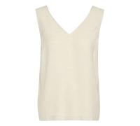 KAFFE KAelise Tank Top Damen Ärmellose Bluse Sommer Shirt Tank Top Oberteile V-Ausschnitt, Lässig Turtledove CC 34