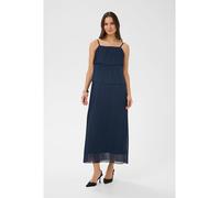 Midikleid KAFFE "Kleid KAkiera", Damen, Gr. 36, N-Gr, blau (midnight marine), Obermaterial: 100% Polyester PES., Kleider Midikleid (84123563-36) midnight marine