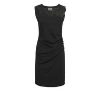 KAFFE Kleid India Damen Kleid Cocktailkleild Ärmellos Elegant Spitze Knielang Spitzenkleid S, Black deep