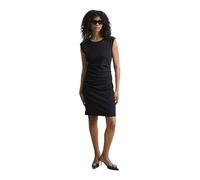 KAFFE Kleid India Damen Kleid Kurzarm Rundhals Cocktailkleid XS, Black deep