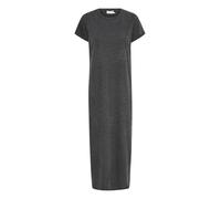 KAFFE Kleid KAcelina Damen Kleid Rundhals Maxi Kurzarm Casual Basic Freizeitkleider S, Dark Grey Melange