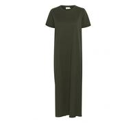 KAFFE Kleid KAcelina Damen Kleid Rundhals Maxi Kurzarm Casual Basic Freizeitkleider XL, Forest Night