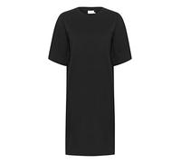 KAFFE Kleid KAedna Damen Kleid Rundhals Kurzarm Casual Basic T Shirt Freizeitkleid Baumwollkleid M, Black Deep