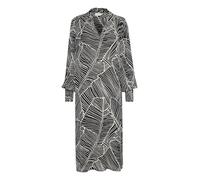 KAFFE Kleid KAgenette 44, Black/Turtledove Leaf Print 44
