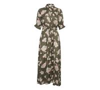 KAFFE Kleid KAvelana Damen Kleid Kurzarm Maxi Casual Elegant Print Maxikleid 34, Grape Leaf 34