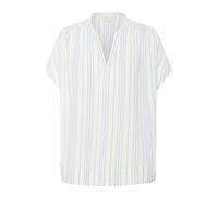 Kurzarm-Bluse Loose fit Chalk/Soft Chambray Stripe white blue EU 38 / UK 10