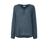 KAFFE Langarm-Bluse Amber Damen Bluse Amber Langarm V Ausschnitt Casual Shirt 34, Orion Blue